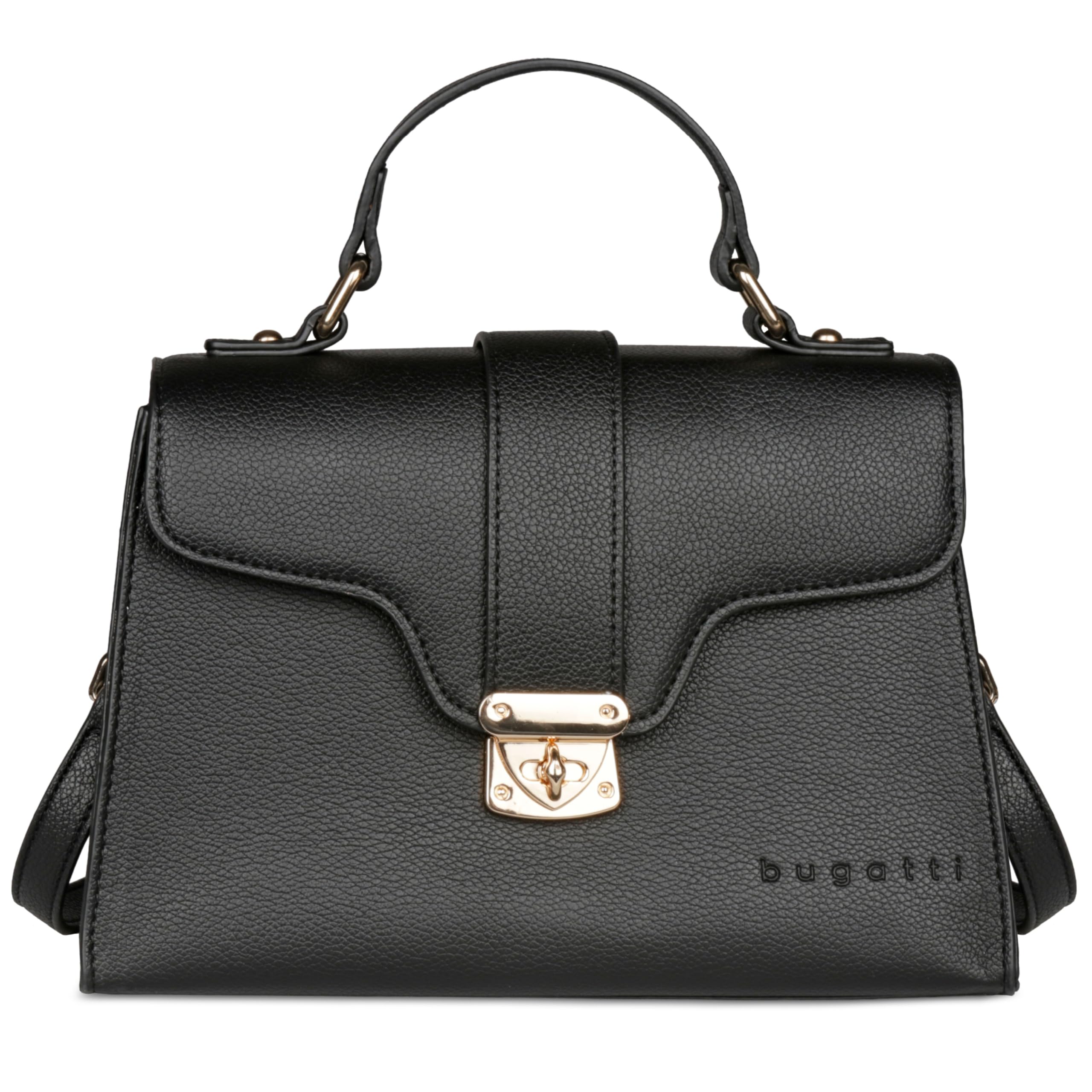 Octistart Mare 3.0 Damen Elegante Kunstleder Schultertasche – Kleine Handtasche Schwarz