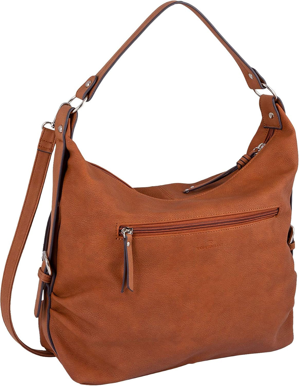 Octistart Caia Damen Schultertasche – Weiche Nubuk-Optik Kunstleder Hobo Bag mit mehreren Fächern