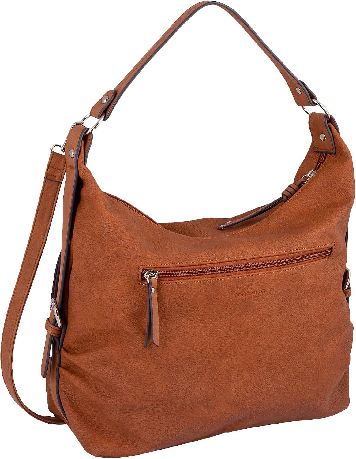Octistart Caia Damen Schultertasche – Weiche Nubuk-Optik Kunstleder Hobo Bag mit mehreren Fächern